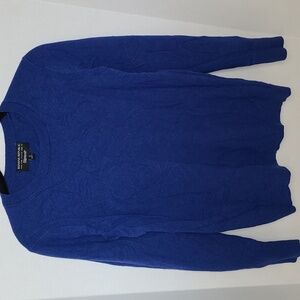 Banana Republic Merino Wool/ Cashmere Sweater crew neck ls sz Sm Royal blue